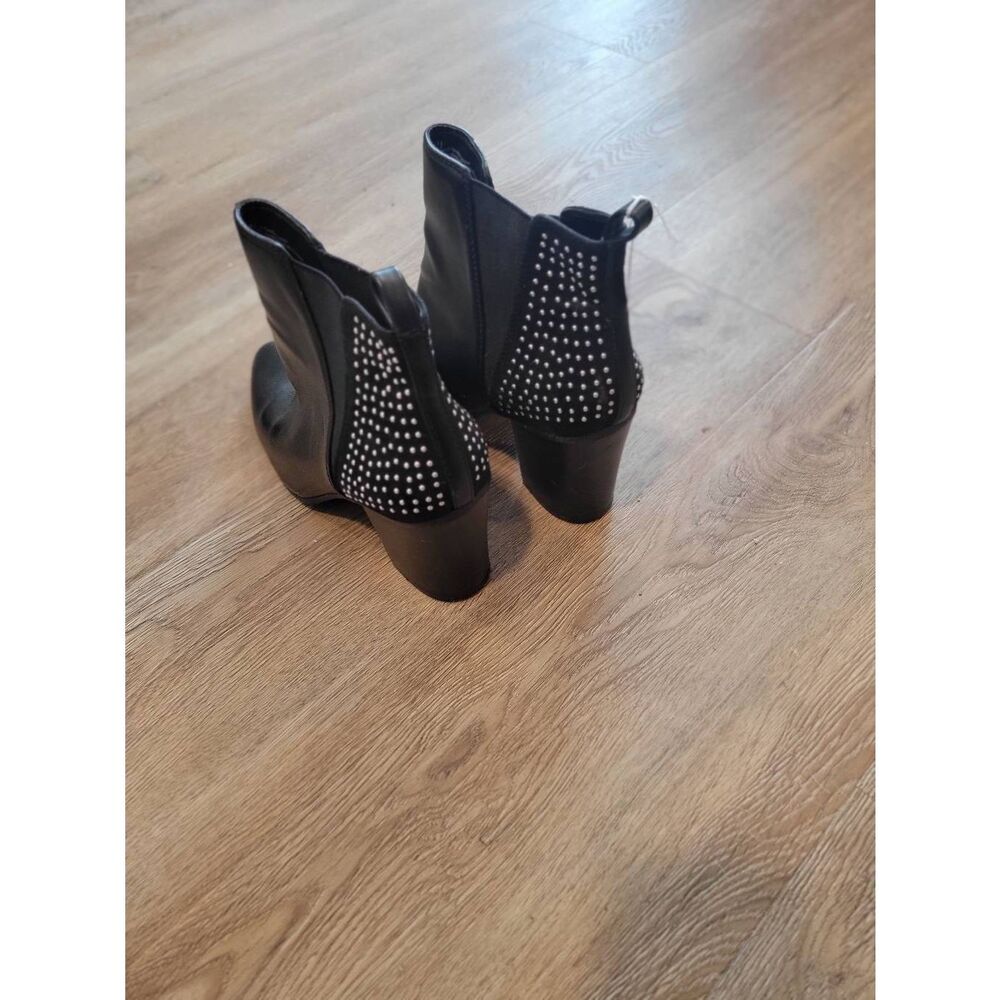 punk black boots women's 9.5 studs gothic booties - Picture 5 of 6